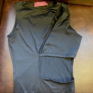 Akira Chicago black cutout bodysuit EUC small